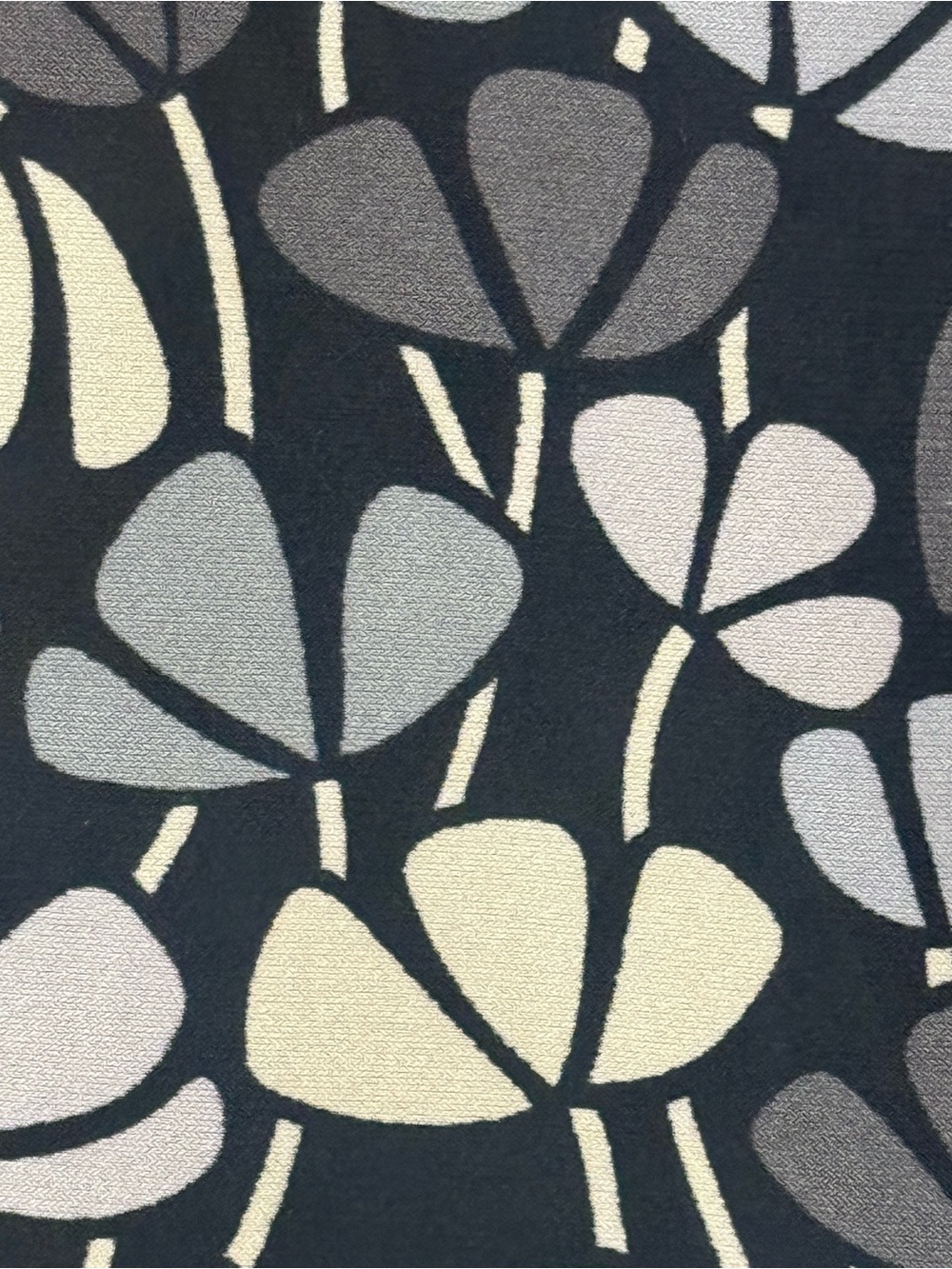 Anne Klein Gray and Cream Floral Wrap Midi Dress - Picture 6 of 9